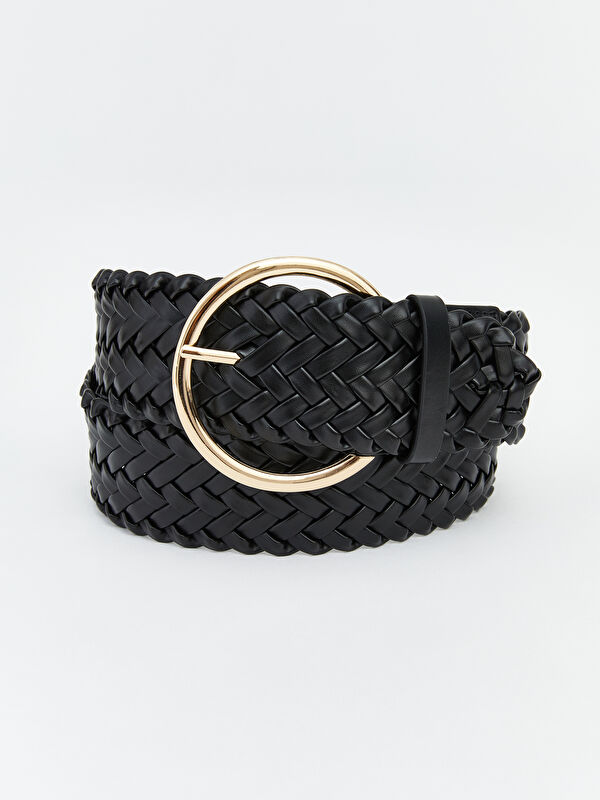 LCW ACCESSORIES Braided Design Buckle Women's Belt