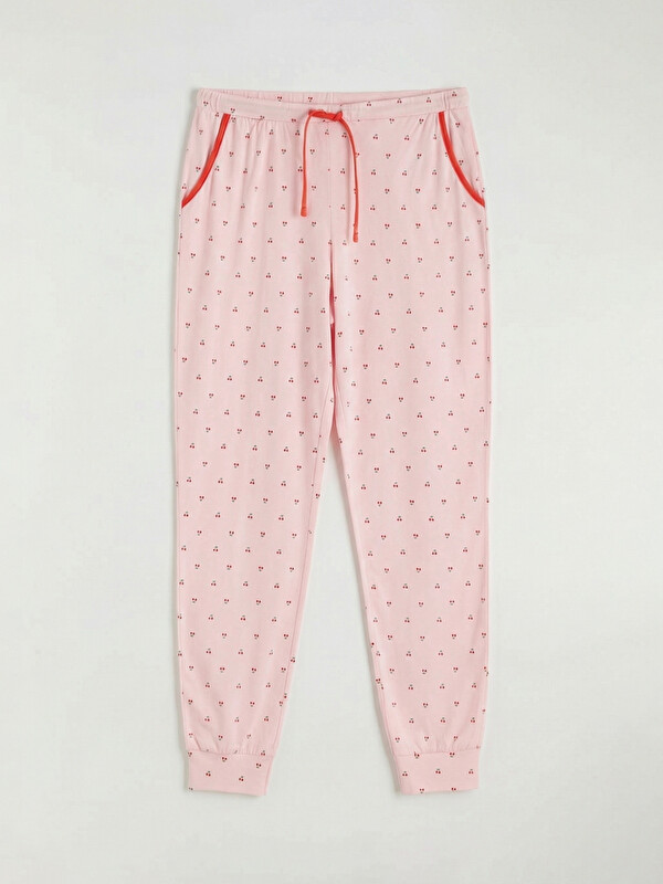LCW DREAM Beli Lastikli Desenli Kadın Jogger Pijama Altı