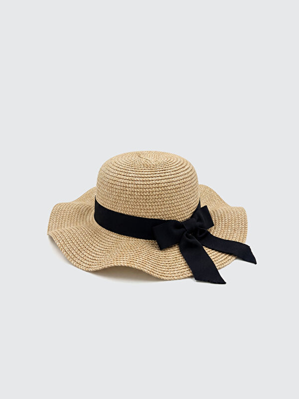 LCW ACCESSORIES Straw Girls' Fedora Hat