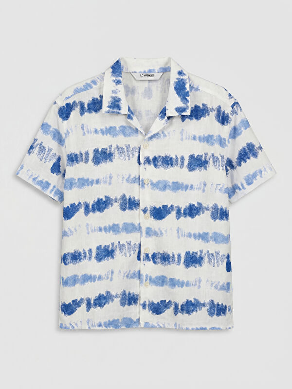 LCW Kids Camp Collar Patterned Boys' Shirt