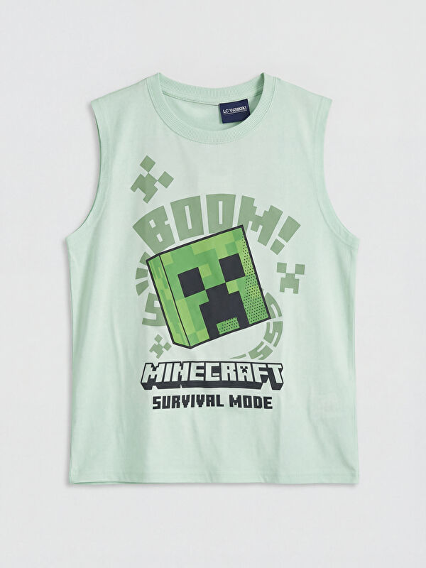 LCW Kids Minecraft Baskılı Erkek Çocuk Atlet