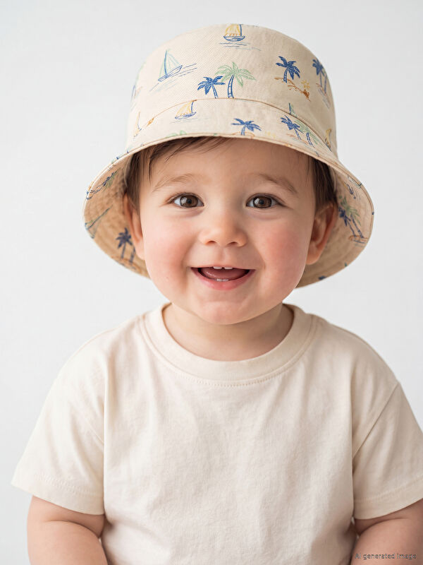LCW ACCESSORIES Desenli Erkek Bebek Bucket Şapka