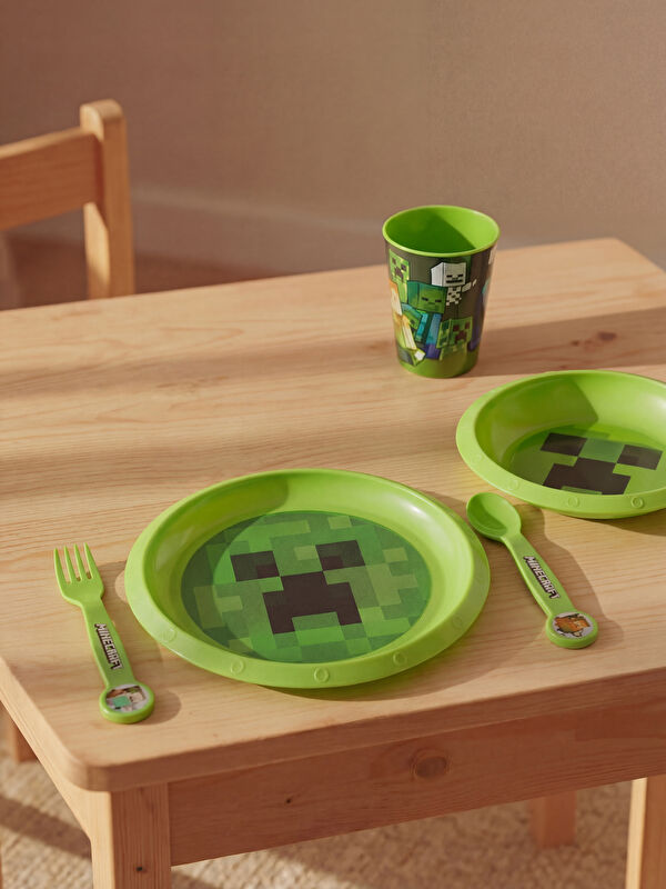 LCW HOME Minecraft Baskılı Çocuk Yemek Seti