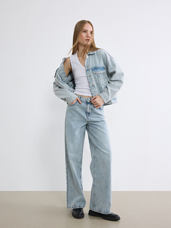 XSIDE Wideleg Kadın Jean Pantolon