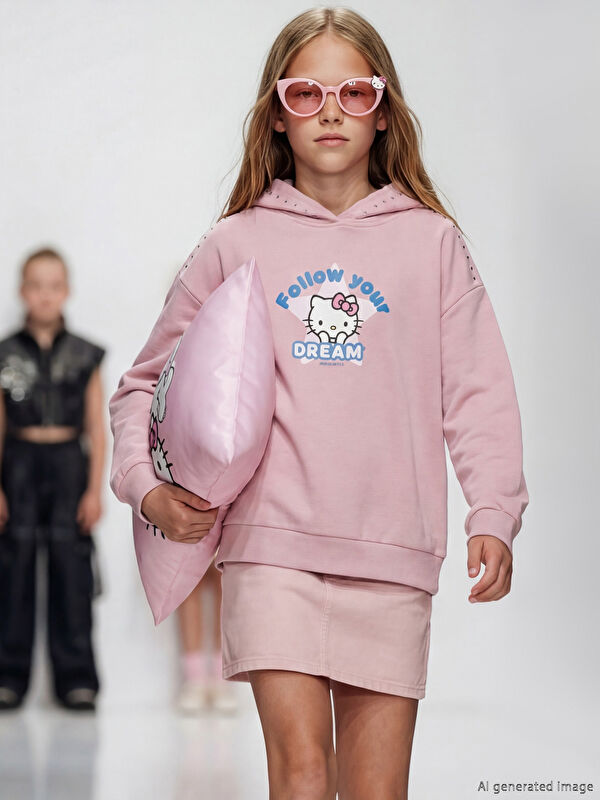 LCW JOY Hello Kitty Baskılı Kız Çocuk Güneş Gözlüğü