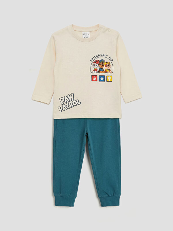 LCW baby Paw Patrol Printed Baby Boys' T-Shirt and Sweatpants