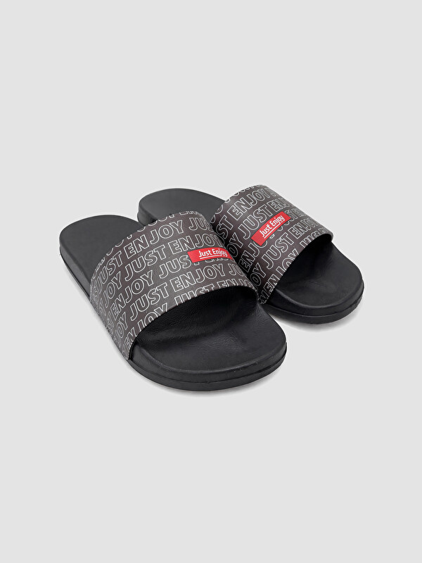 LCW STEPS شباشب أسود راجل