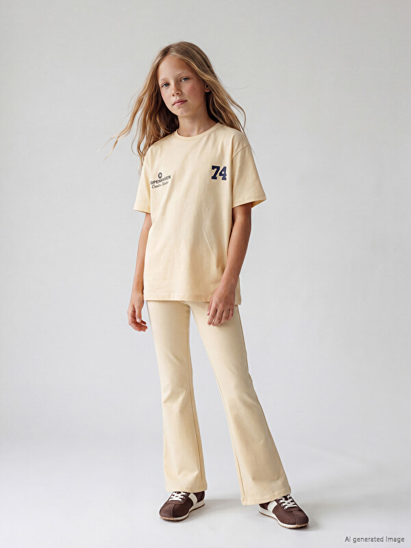 LCW Kids Kız Çocuk Soft Touch Takım