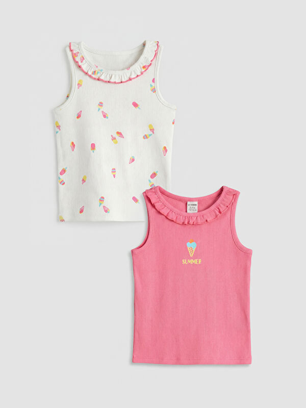 LCW Kids Girls' Printed Tank Top 2-Pack