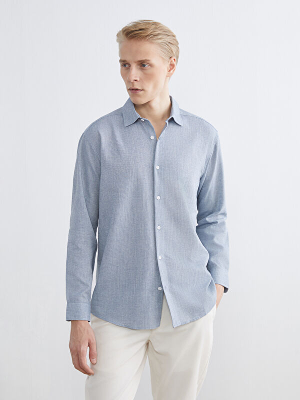 LCW Vision Regular Fit Armürlü Erkek Gömlek