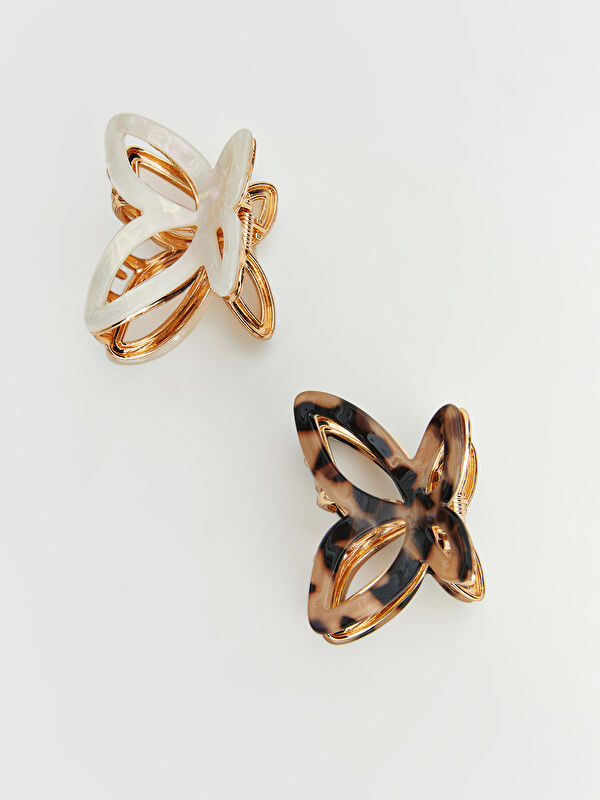 LCW JOY Patterned Women's Claw Clip Set 2-Pack