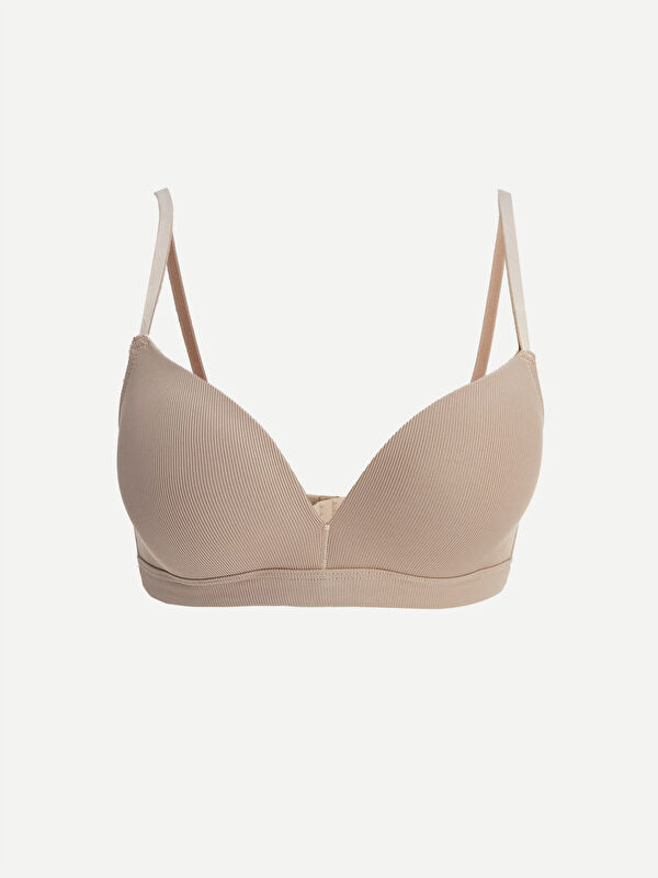 LCW DREAM Unstructured, unpadded, plain triangle bra.