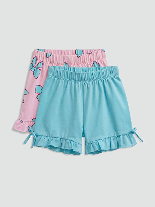 LCW Kids Girls' Ribbed 2 Pack Shorts