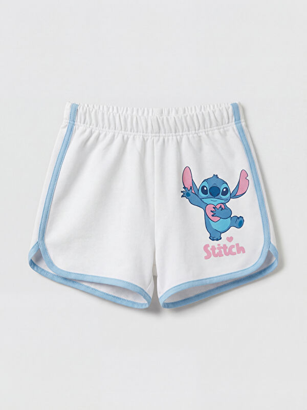 LCW Kids Stitch Printed Girls' Shorts