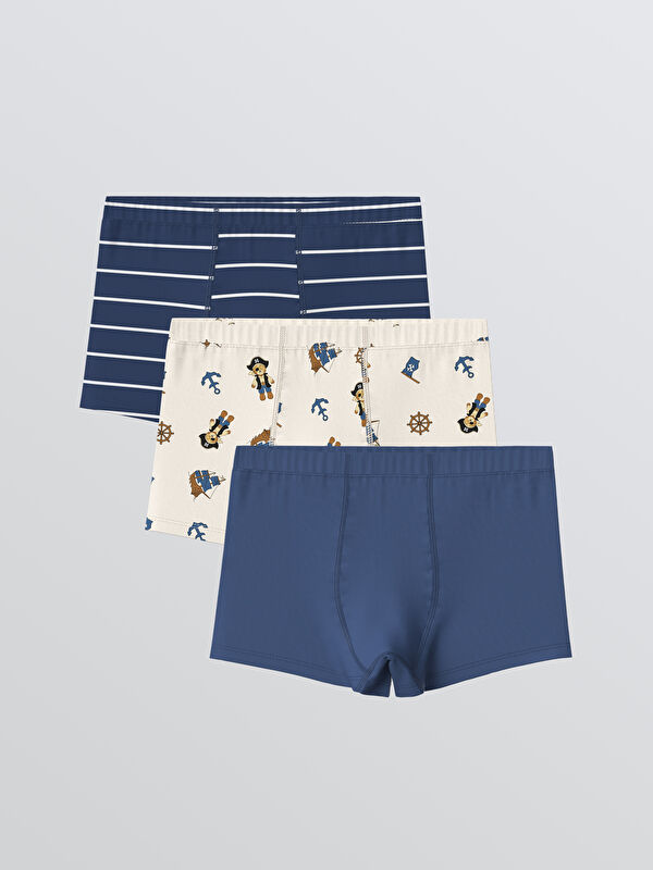 LCW Kids Baskılı Erkek Çocuk Boxer 3'lü