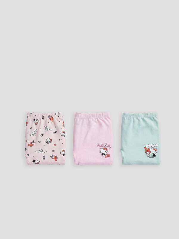 LCW Kids Hello Kitty Baskılı Kız Çocuk Boxer 3'lü