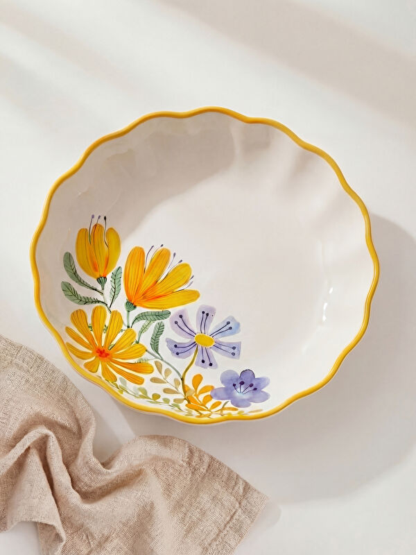 LCW HOME Çiçek Baskılı Porselen Tabak