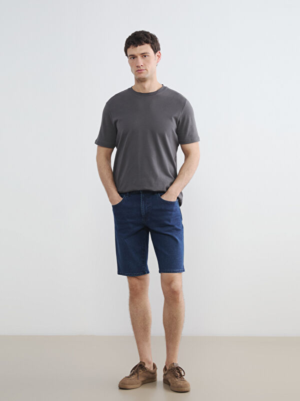 LCW ECO Regular Fit Men's Denim Shorts