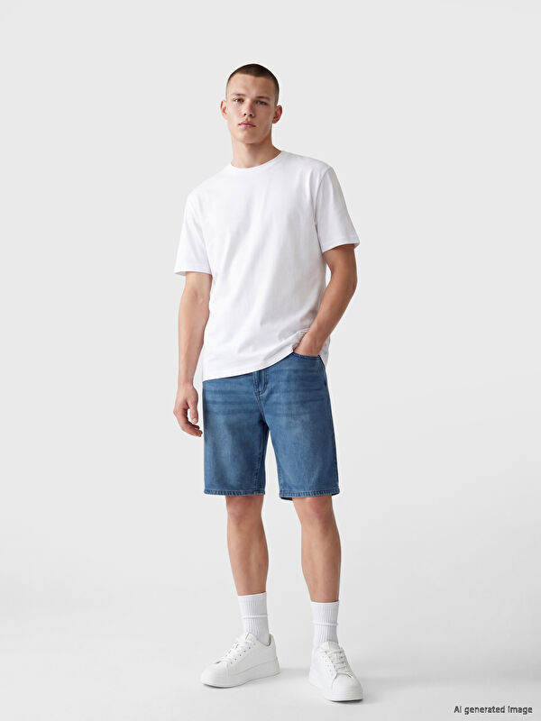 LCW ECO Standard Fit Men's Jean Shorts