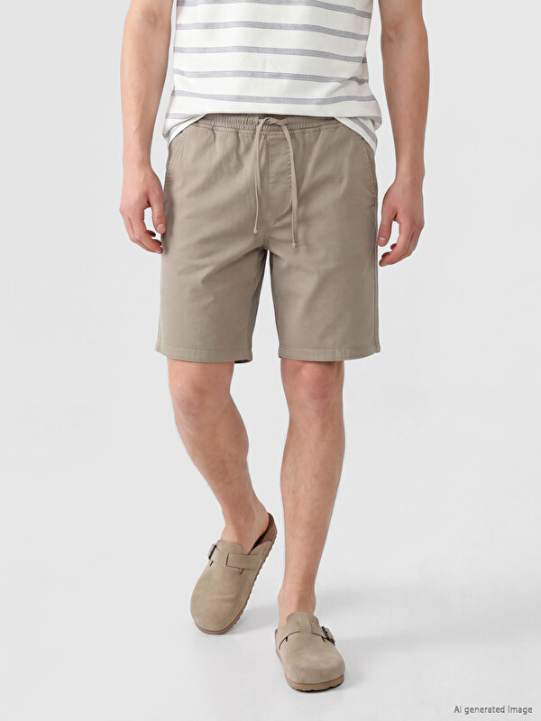XSIDE Regular Fit Gabardin Erkek Şort