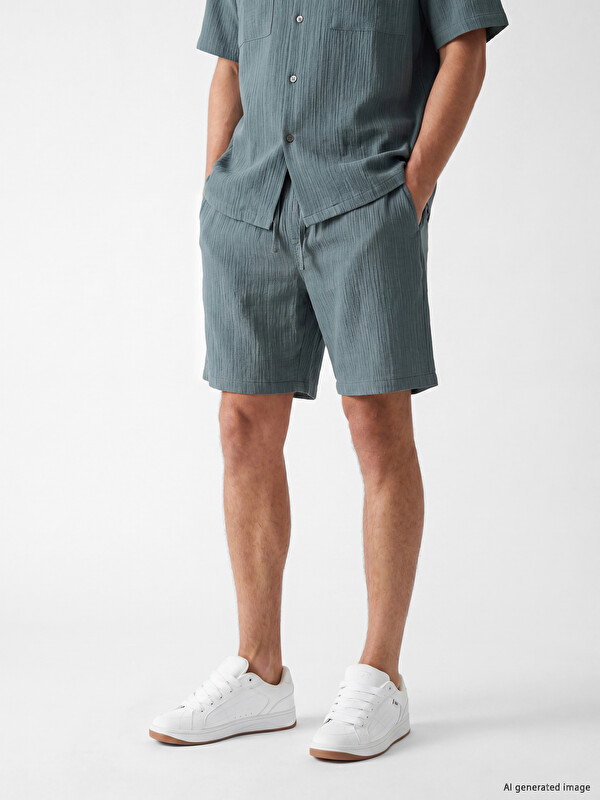 XSIDE Relax Fit Crinkle Men's Shorts