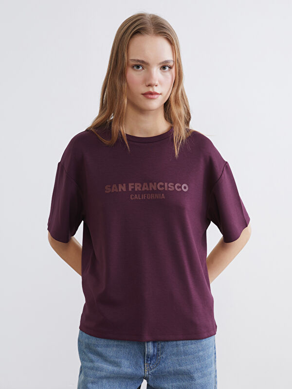 XSIDE San Francisco Baskılı Soft Touch Kadın Tişört