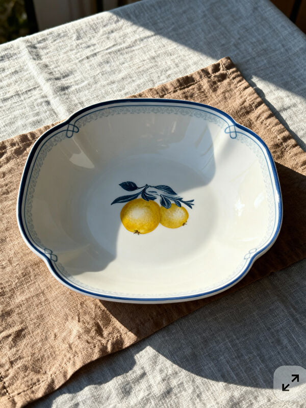 LCW HOME Limon Baskılı Porselen Salata Tabağı