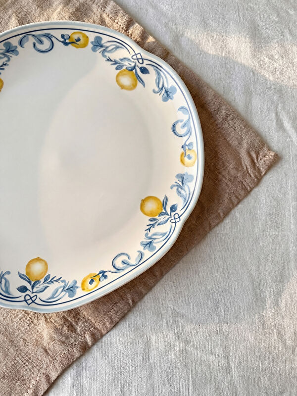 LCW HOME Limon Desenli Porselen Servis Tabağı