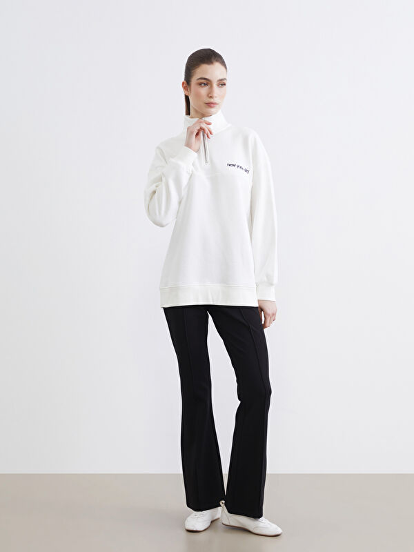 LCW Modest Dar Fit Kadın İspanyol Paça Pantolon