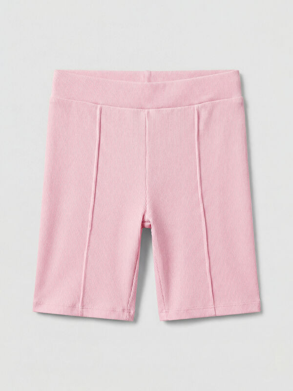 LCW Kids Ribbed Girls' Short Leggings