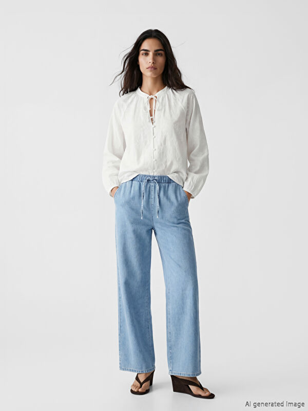 LCW Jeans Женские джинсы с широкими штанинами