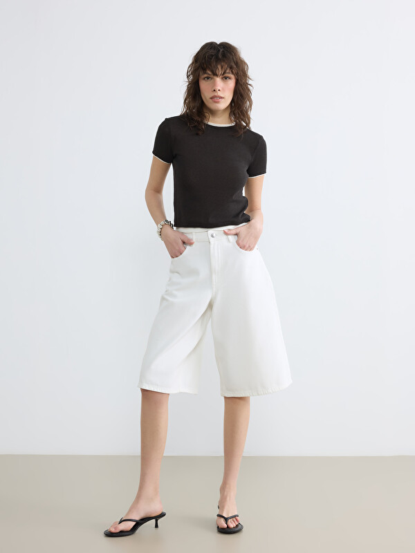 LCW Jeans Bermuda Fit Women's Jean Shorts