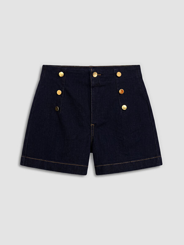 LCW Jeans Джинсовые шорты слим кроя для женщин