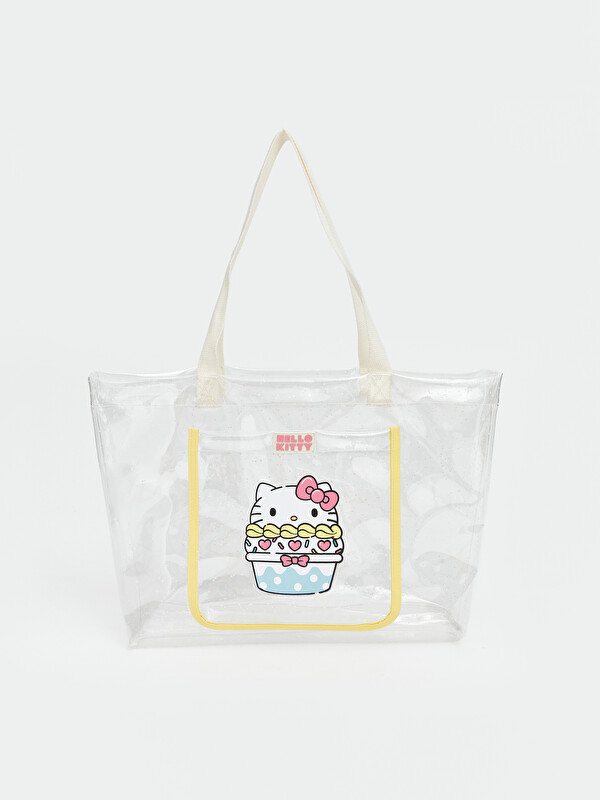 LCW ACCESSORIES Geantă de plajă imprimată Hello Kitty pentru fete