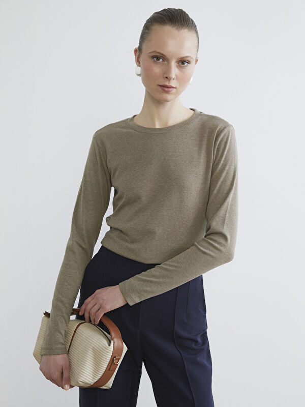 LCWAIKIKI Basic Rundhalsausschnitt T-Shirt für Damen