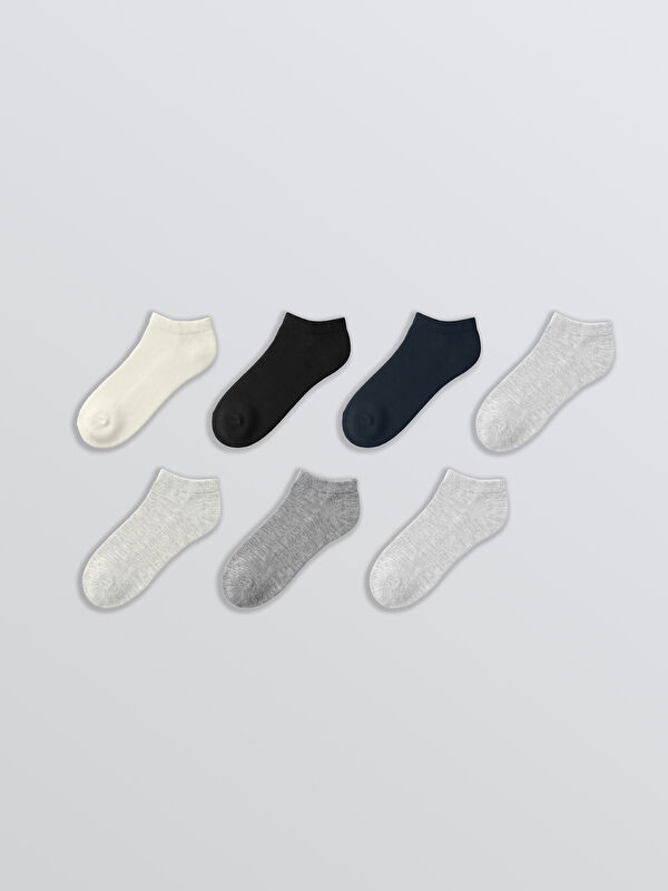 LCW DREAM Women's Ankle Socks, Set of Seven