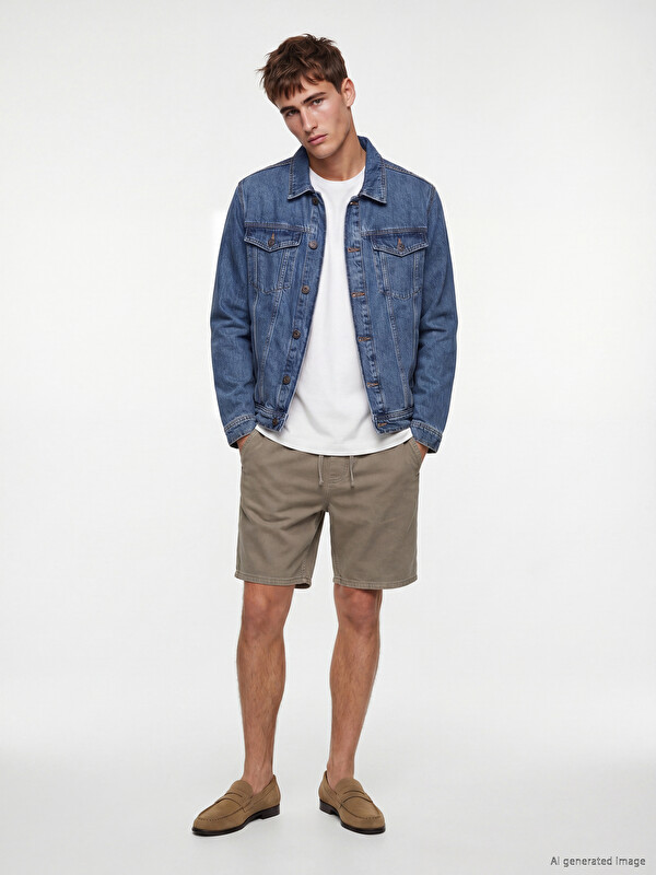 LCW Jeans Relax Fit Erkek Jean Şort