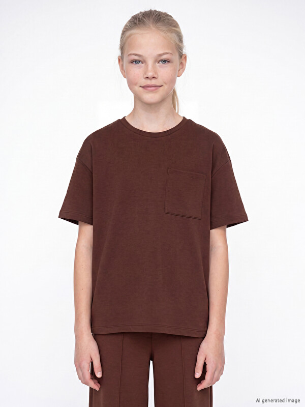 LCW Kids Pocketed Girls' Soft Touch Set