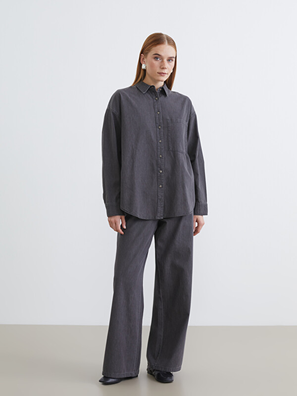 LCW Modest جينز واسع الساق للنساء