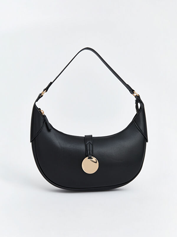 LCW ACCESSORIES Women's Shoulder Bag with Metal Accessories