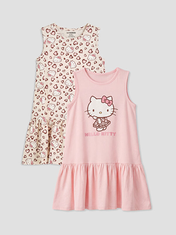 LCW Kids Hello Kitty Printed Girls' Dress 2 Pack