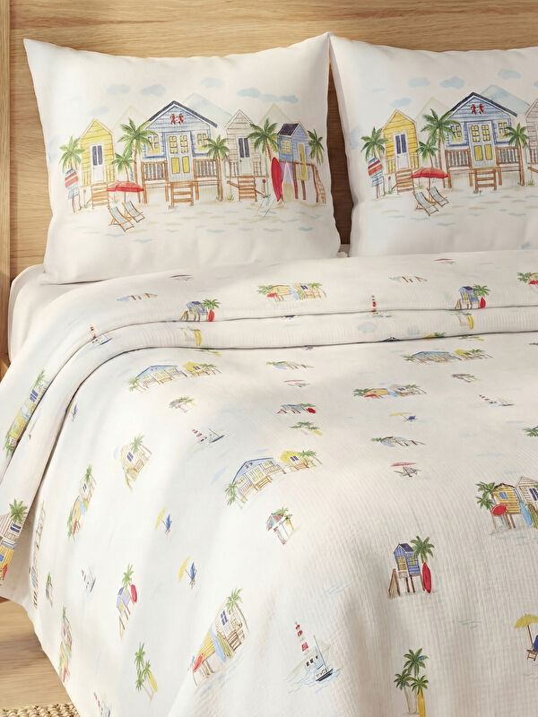 LCW HOME Desenli Çift Kişilik Pike Takımı
