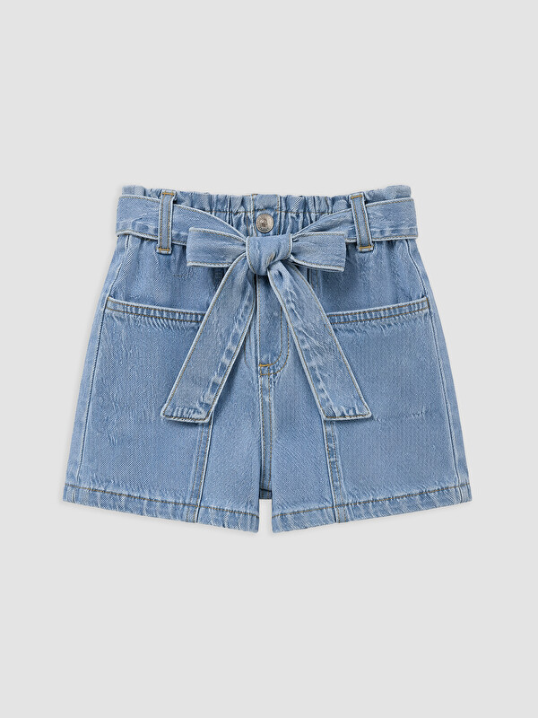 LCW Kids Girl Blue Denim Shorts