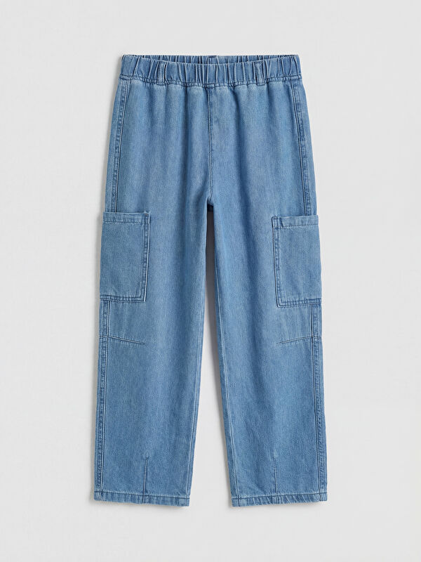 LCW Kids Cargo Pocket Girls' Jeans