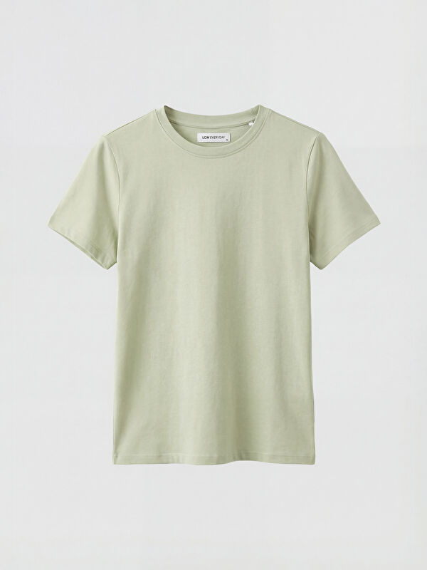 LCWAIKIKI Basic Damen-T-Shirt mit Rundhalsausschnitt