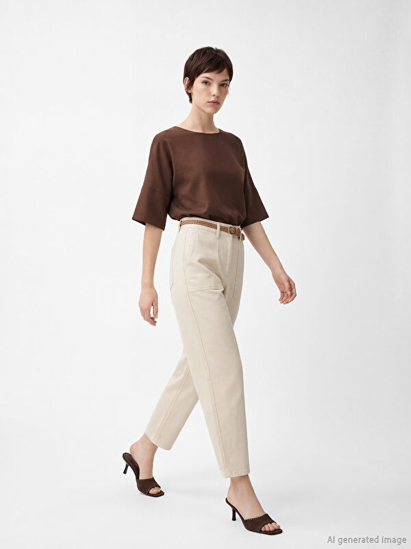 LCW Jeans جينز للسيدات بقصّة جزر رشيق مع حزام