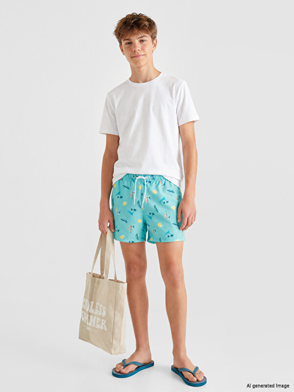 LCW Kids Patterned Boys' Swimming Shorts