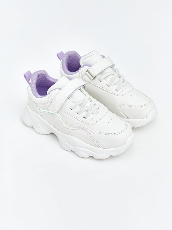 LCW STEPS Bağcık ve Cırt Cırtlı Kız Çocuk Spor Ayakkabı