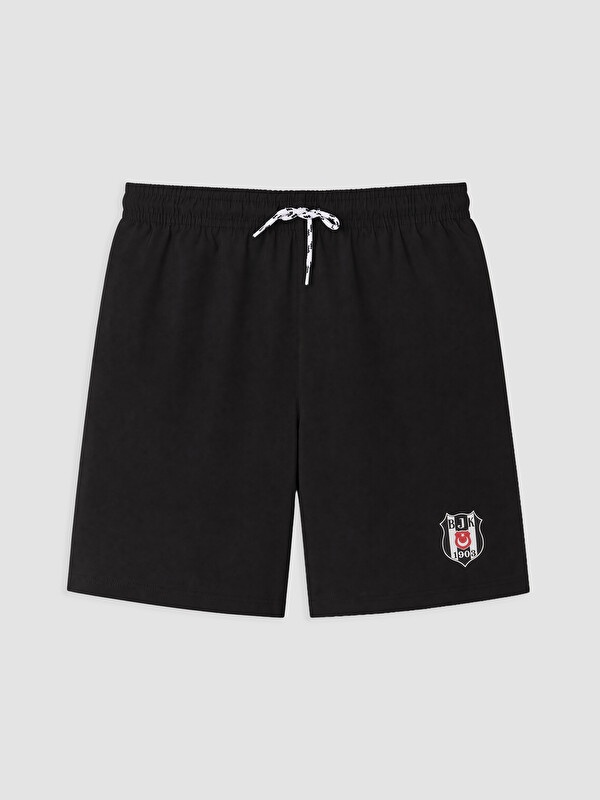LCW Kids Beşiktaş Baskılı Erkek Çocuk Deniz Şortu