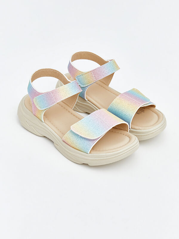 Lcw Steps Karışık Lcw Steps Cirt Cırtlı Kız Çocuk Sandalet